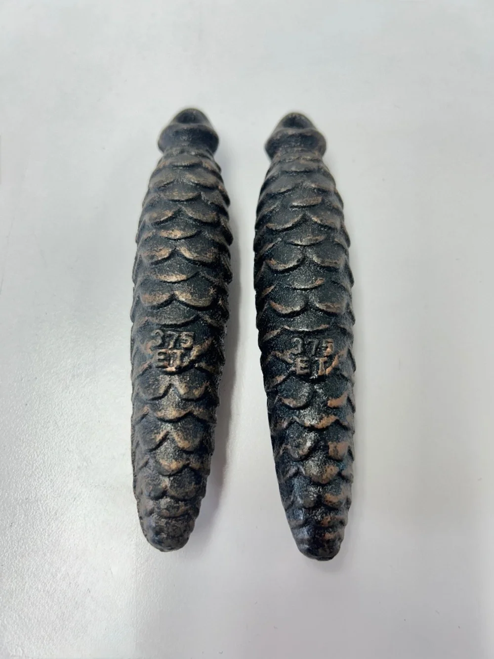 Lot of 2 Cuckoo Clock Pine Cone Weights 375 ET Heavy